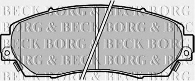 BORG & BECK bbp2204 -  Комплект тормозных колодок, дисковый тормоз